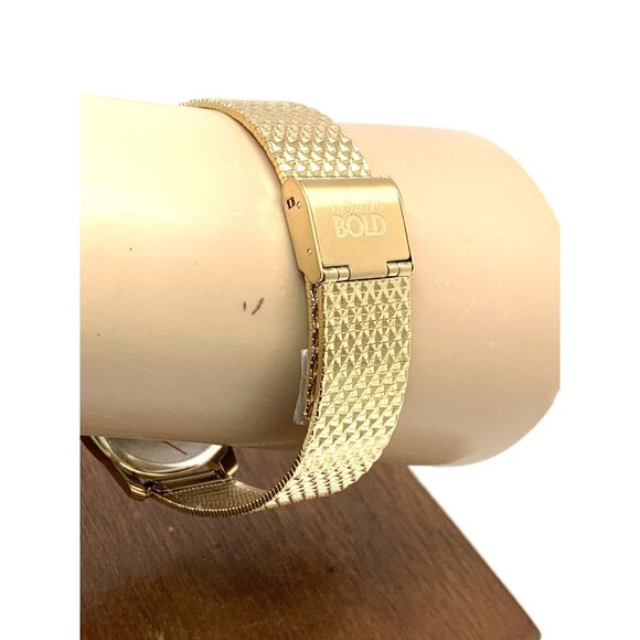 Movado Women's Watch 3600598 Bold Gold Dial Swiss Quartz Mesh Band Steel 35mm - Picture 10 of 14